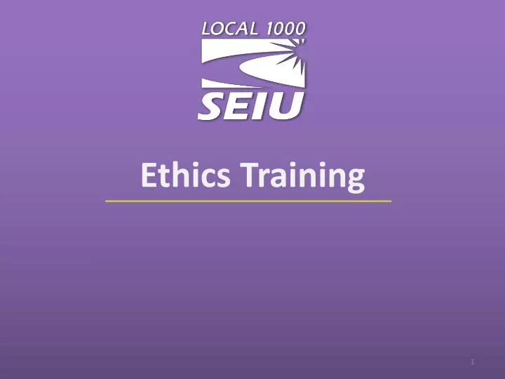 ethics training