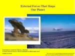 External Forces That Shape Our Planet - slide 1