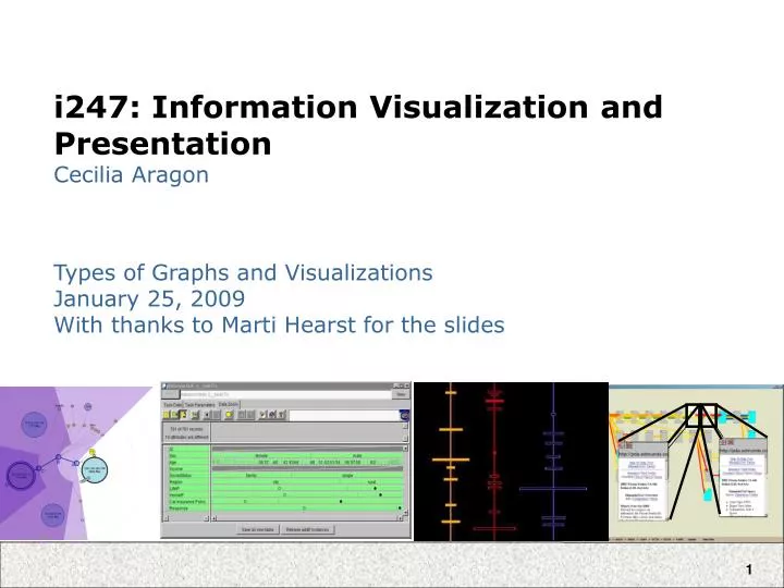 i247 information visualization and presentation cecilia aragon