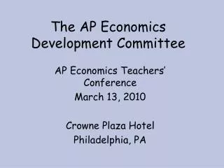 The AP Economics Development Committee