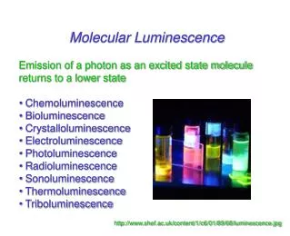 Molecular Luminescence