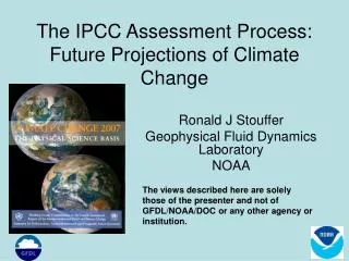 The IPCC Assessment Process: Future Projections of Climate Change