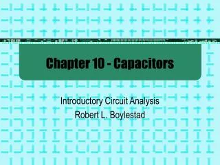 chapter 10 capacitors