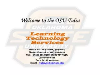 Welcome to the OSU-Tulsa