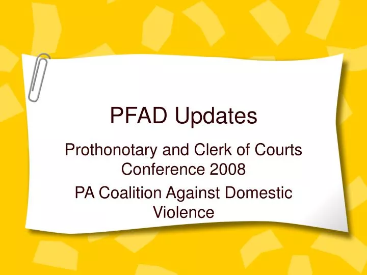 pfad updates