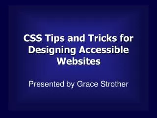 CSS Tips and Tricks for Designing Accessible Websites