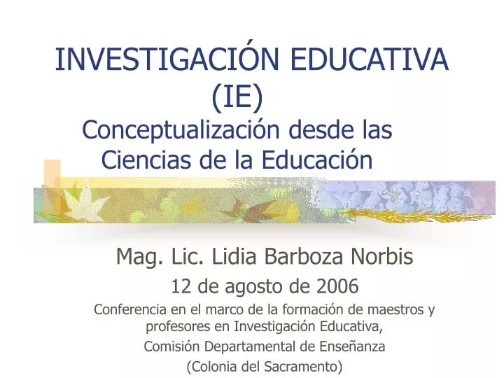 investigaci n educativa ie conceptualizaci n desde las ciencias de la educaci n