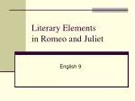 Literary Elements in Romeo and Juliet - slide 1