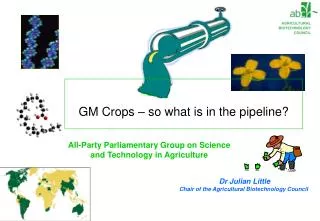 GM Crops – so what is in the pipeline?