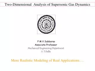 Two-Dimensional Analysis of Supersonic Gas Dynamics