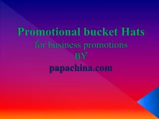 Promotional Bucket Hats, Custom Bucket Hats, Personalized Bu