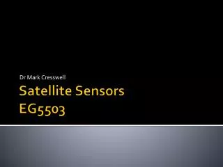 Satellite Sensors EG5503
