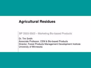 BP 3503-5503 – Marketing Bio-based Products
