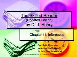 The Skilled Reader (Updated Edition) by D. J. Henry
