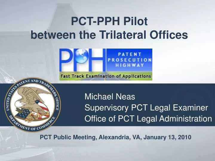 pct pph pilot between the trilateral offices
