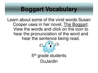 Boggart Vocabulary