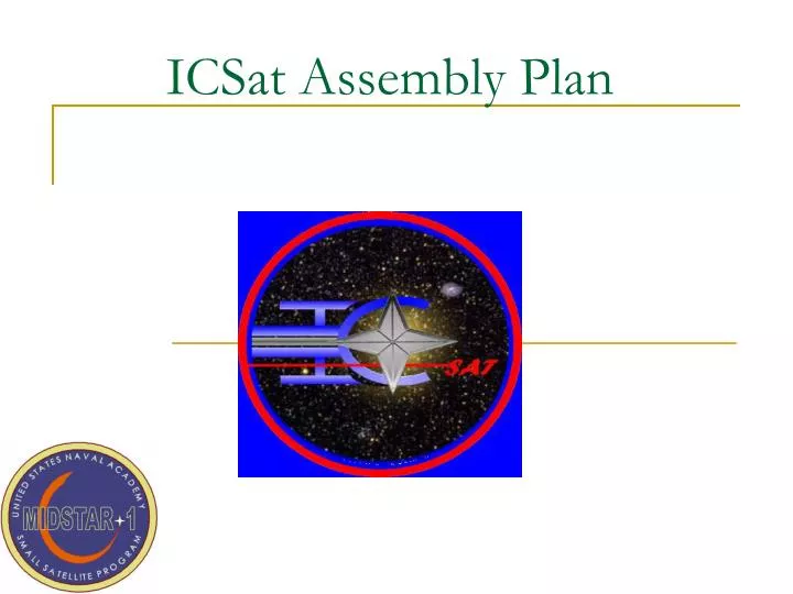 icsat assembly plan