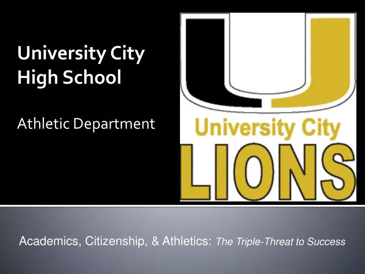 university city high school athletic department