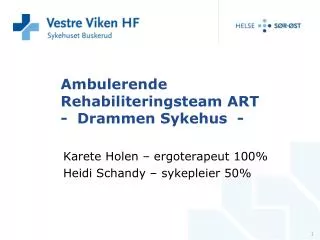 Ambulerende Rehabiliteringsteam ART - Drammen Sykehus -