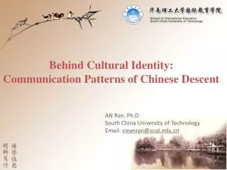Behind Cultural Identity: Communication Patterns of Chinese Descent