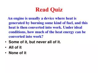 Read Quiz