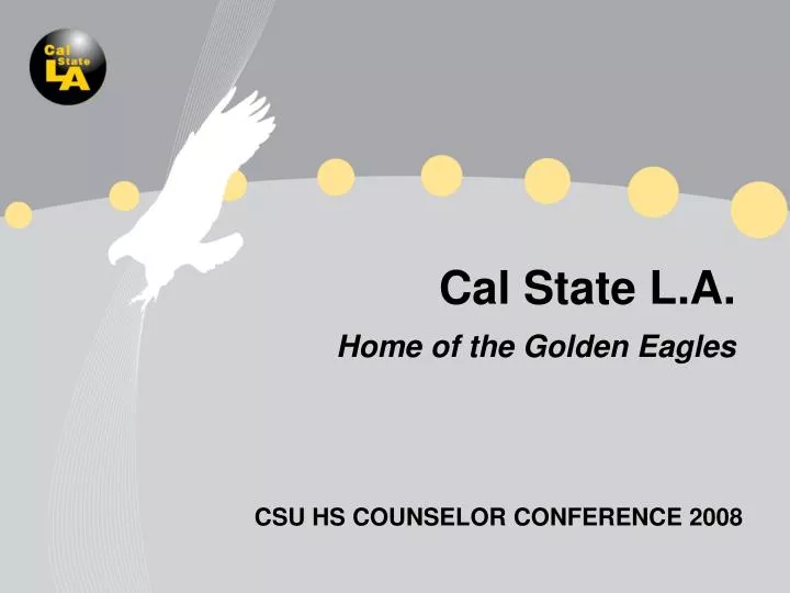 cal state l a home of the golden eagles