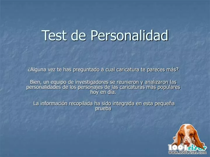 test de personalidad