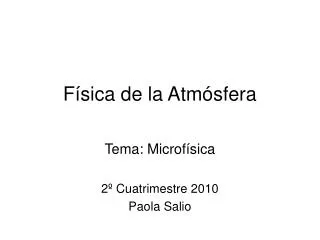 f sica de la atm sfera