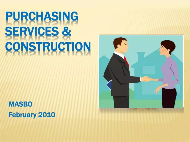 purchasing services construction