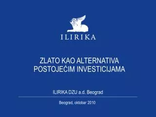 ILIRIKA DZU a.d. Beograd