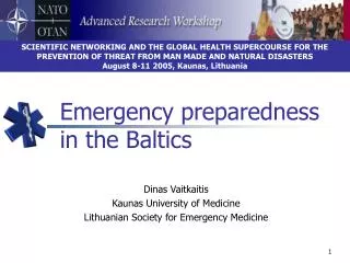 Emergency preparedness in the Baltics