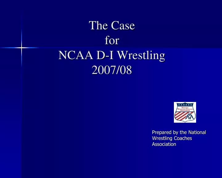 the case for ncaa d i wrestling 2007 08