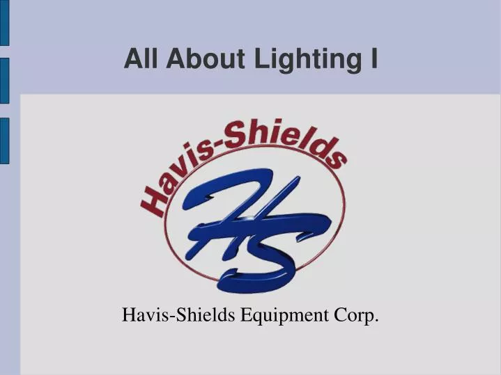 havis shields equipment corp