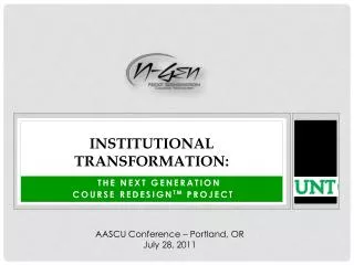 Institutional transformation: