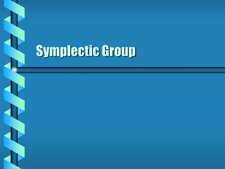 symplectic group