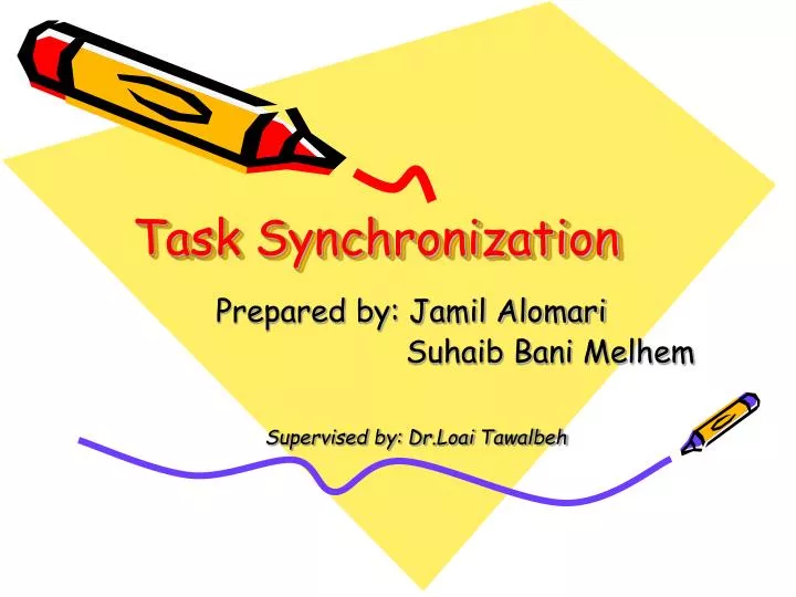task synchronization