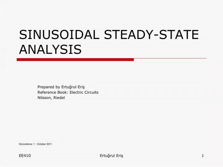 sinusoidal steady state analysis