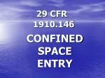 CONFINED SPACE ENTRY - slide 1
