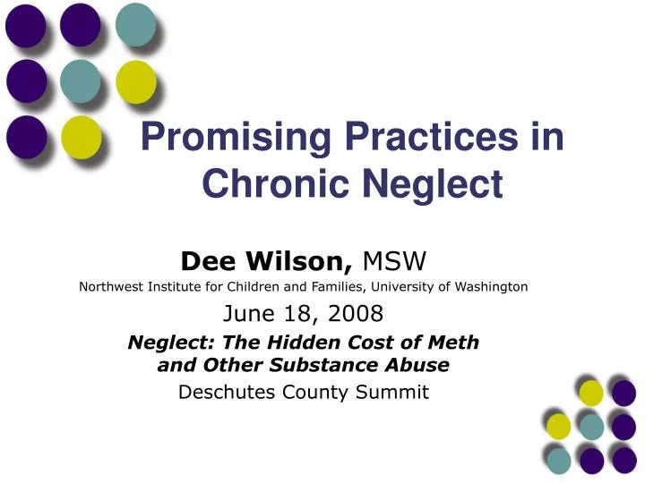 promising practices in chronic neglect