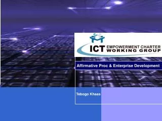 Affirmative Proc &amp; Enterprise Development