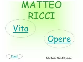 MATTEO RICCI