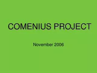 COMENIUS PROJECT
