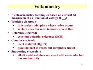 Voltammetry