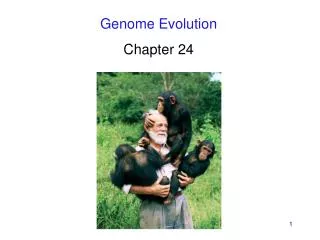 Genome Evolution Chapter 24