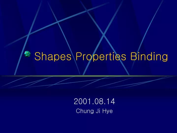 shapes properties binding