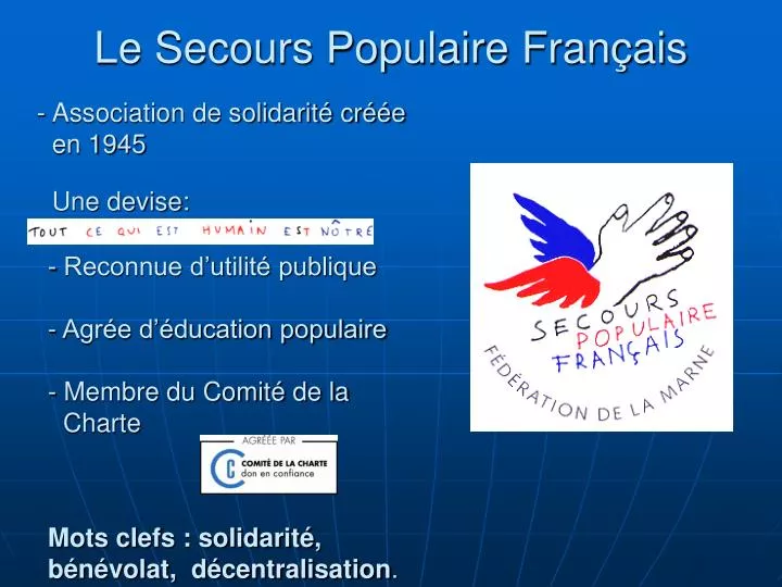 le secours populaire fran ais