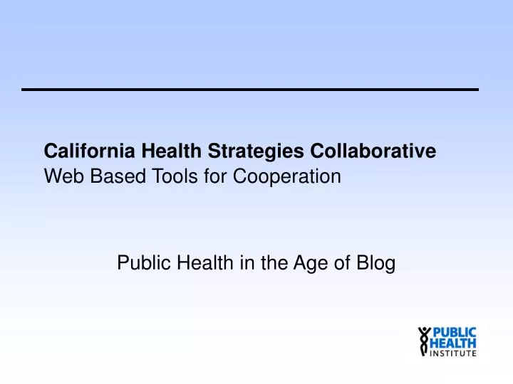 california health strategies collaborative web based tools for cooperation
