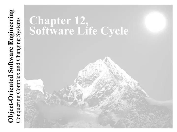 chapter 12 software life cycle