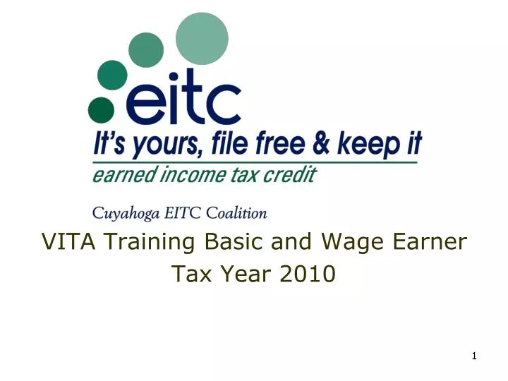 vita training basic and wage earner tax year 2010