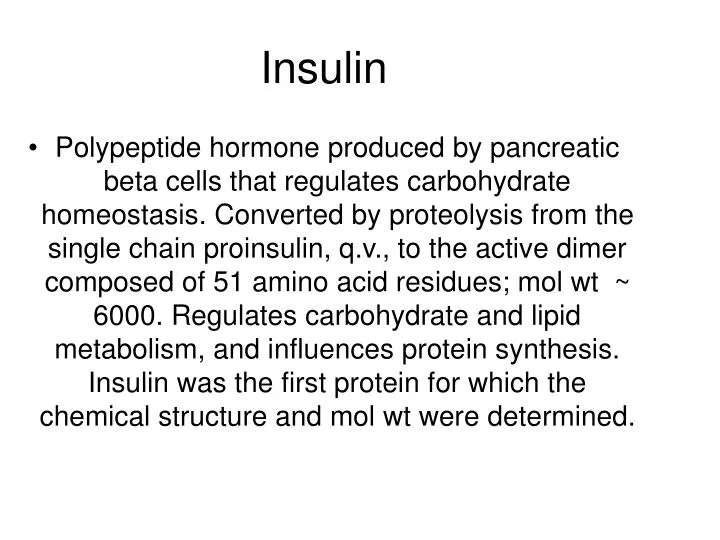 insulin